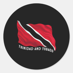Adesivo Bandeira Patriótica Distorcida de Trinidad e Togo 