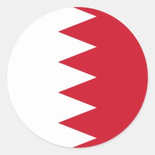 Adesivo Bandeira Patriótica do Bahrein