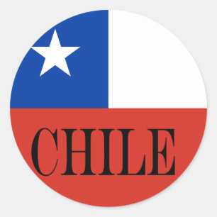 Adesivo Bandeira Patriótica do Chile