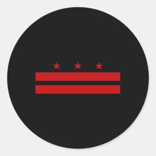 Adesivo Bandeira Patriótica Do Estado De Washington Dc