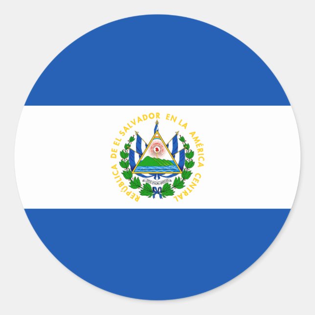 Adesivo Bandeira Patriótica El Salvador (Frente)