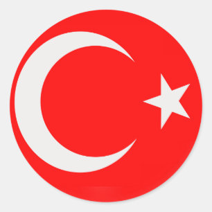 Adesivo bandeira pequena de 20 turcos de Turkiey das