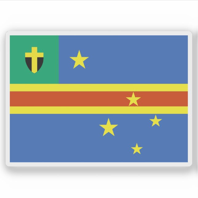Adesivo Bandeira pessoas de Vanuatu do Sul, Melanésia, Oce (Frente)