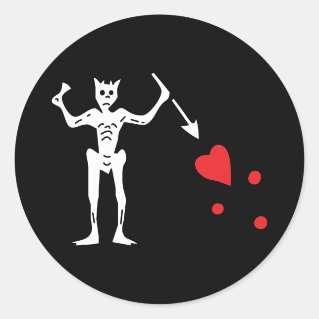 Adesivo Bandeira Pirata da Barba Negra (Frente)