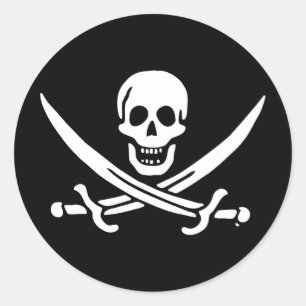 Adesivo Bandeira pirata de Jolly roger