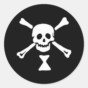 Adesivo Bandeira Pirata Emanuel Wynne Jolly Roger