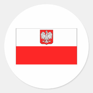 Adesivo Bandeira Polonesa com Águia