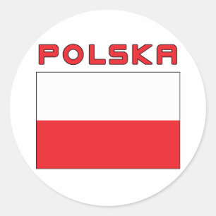 Adesivo Bandeira polonesa com Polska