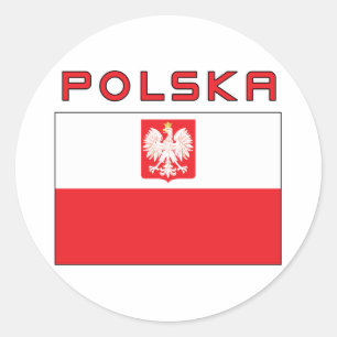 Adesivo Bandeira polonesa do falcão com Polska