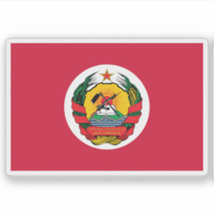 Adesivo Bandeira Presidencial de Moçambique (1983-1990)