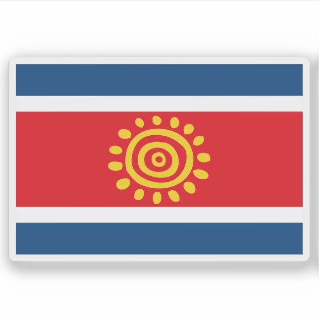 Adesivo Bandeira proposta de Angola (2003) (Frente)