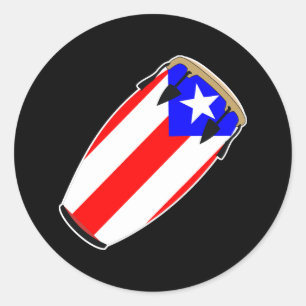 Adesivo Bandeira Puerto Rico do Conga