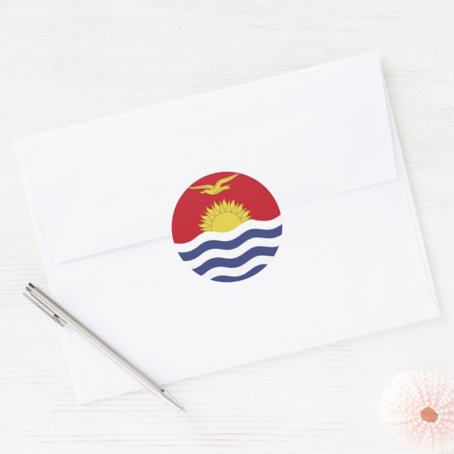 Adesivo bandeira quiribatiana (Envelope)