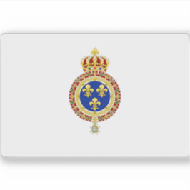 Adesivo Bandeira real de França (era Bourbon Restoratio)