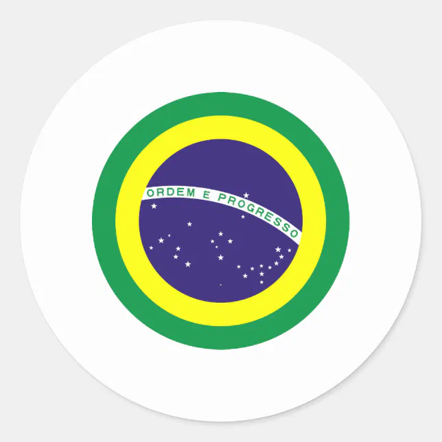 Adesivo Quadrado Bandeira de Brasil - Bandeira faz Brasil