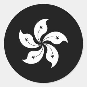 Adesivo Bandeira regional da flor preta da orquídea de