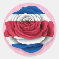 Bandeira Rosa costa-riquenha a rosa