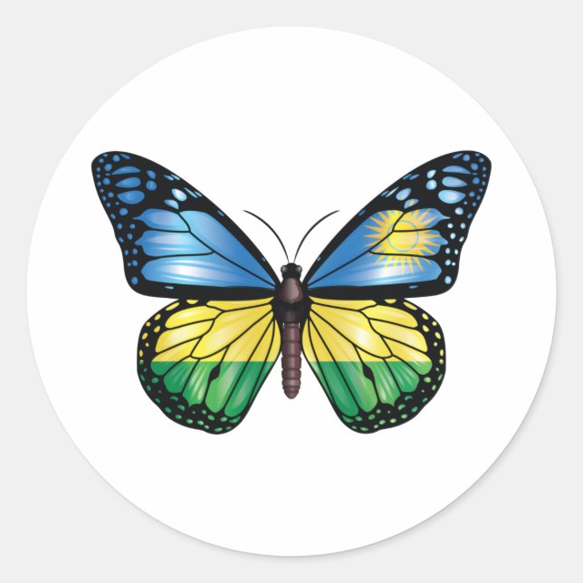 Adesivo Bandeira ruandesa (Frente)