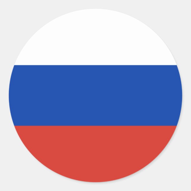 Adesivo Bandeira russa, Bandeira da Rússia (Frente)