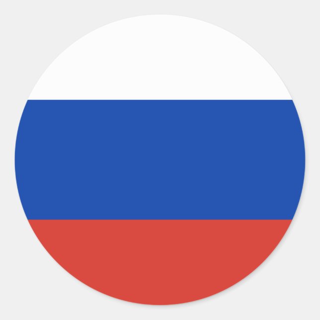 Adesivo Bandeira Rússia (Rússia) (Frente)