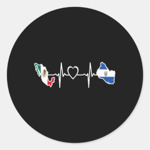 Adesivo Bandeira Salvadoriana Mexicana El Salvador Hebeat