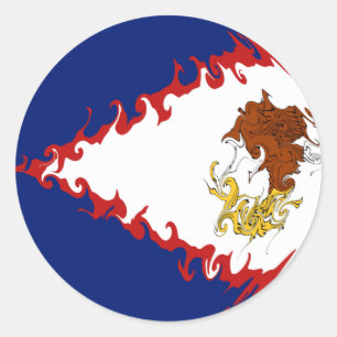 Adesivo Bandeira Samoa Americana