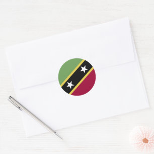 Adesivo bandeira santo Kitts e Nevis