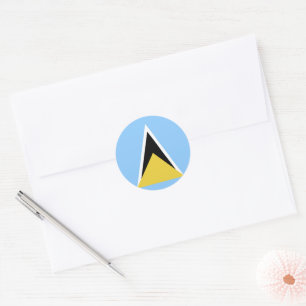 Adesivo bandeira santo Lúcia