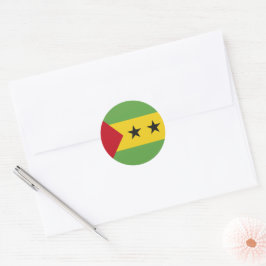 Adesivo bandeira São Tomé e Príncipe