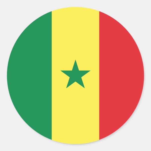 Adesivo Bandeira senegalesa, Bandeira do Senegal (Frente)