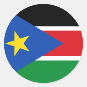 Adesivo bandeira sudanesa do sul