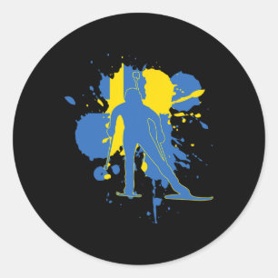Adesivo Bandeira suecia Biathlonist - Biathlon sueco 1