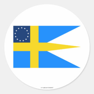 Adesivo Bandeira Sueco-Americana