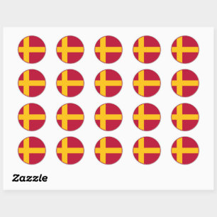 Adesivo Bandeira Sueco-Finlandesa