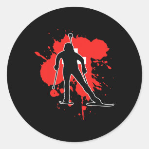 Adesivo Bandeira suiça Biathlonista - Swiss Biathlon