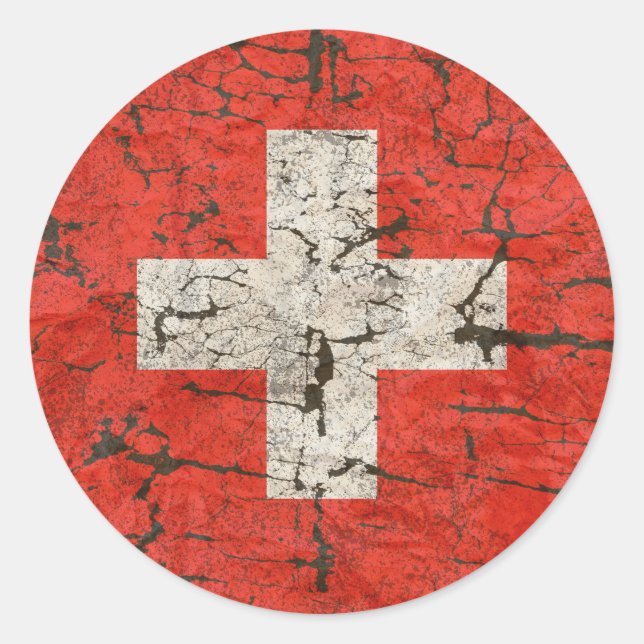 Adesivo Bandeira Suíça, Distante (Frente)