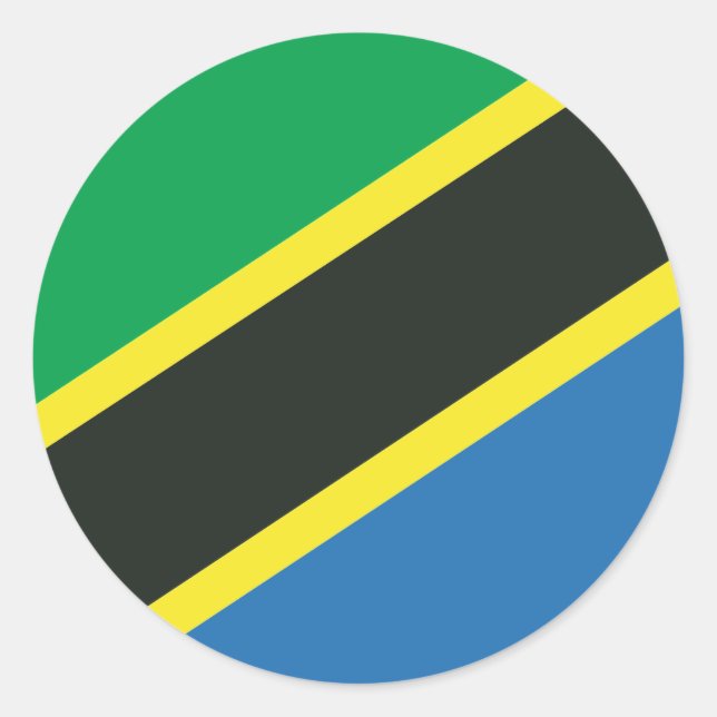 Adesivo bandeira tanzaniana (Frente)