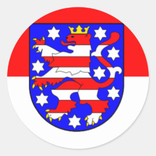 Adesivo Bandeira - Thuringia Thüringen de Flagge - de