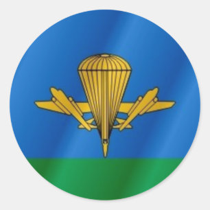 Adesivo Bandeira transportada por via aérea do russo