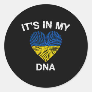 Adesivo Bandeira Ucraniana Está No Meu Dna Bandeira Da Ucr
