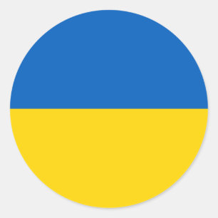 Adesivo Bandeira Ucraniana (Ucrânia)