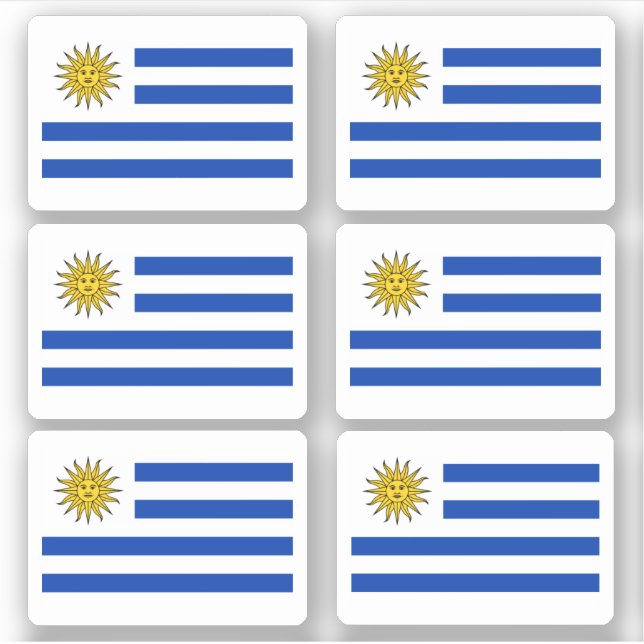 Adesivo bandeira uruguaia (Frente)