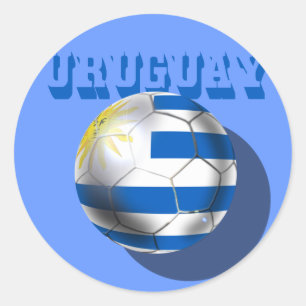 Adesivo Bandeira uruguaia do amor do futebol do futebol do