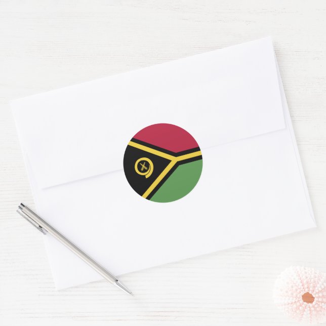Adesivo Bandeira Vanuatu (Envelope)