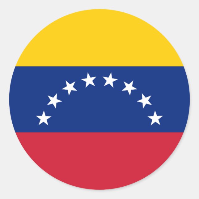 Adesivo Bandeira venezuelana - Bandeira da Venezuela - Ban (Frente)