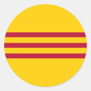 Adesivo Bandeira vietnamiana sul - đỏ do sọc dos