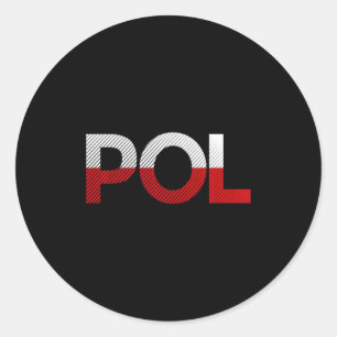 Adesivo Bandeira Vintage da Polônia Futebol Esporte Bandei