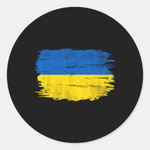 Adesivo Bandeira Vintage da Ucrânia para Presente Ucranian