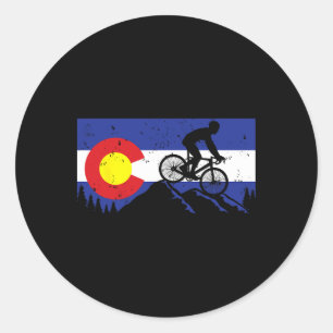 Adesivo Bandeira Vintage de Ciclismo da Mountain Bike Colo