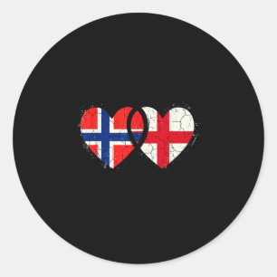 Adesivo Bandeiras da Noruega e Inglaterra orgulhosos norue